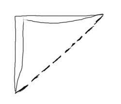 Cut off any excess to make a square