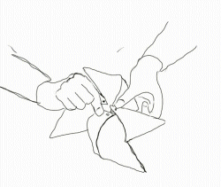 Finish the windmill shape